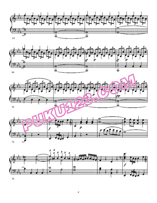 天天钢琴网-免费下载Clementi - Sonata in E-flat Major Op.8-2