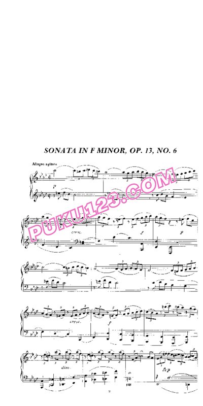 天天钢琴网-免费下载Clementi - Piano Sonata in f Minor Op.13-6