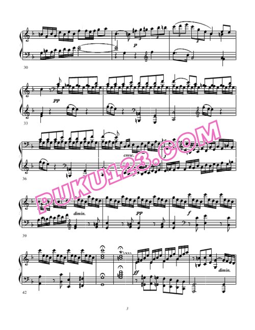 天天钢琴网-免费下载Clementi - Sonate op 21a F major 第1乐章