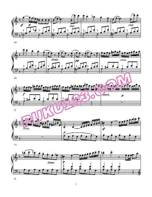 天天钢琴网-免费下载Clementi - Sonate op 21a F major 第1乐章