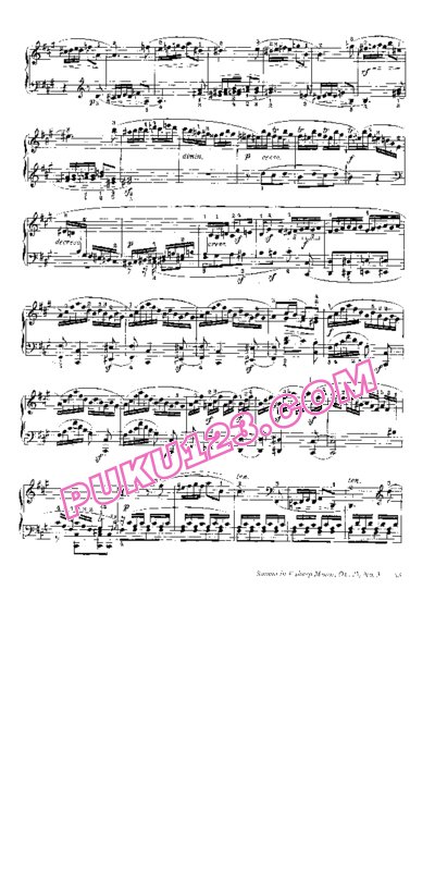 天天钢琴网-免费下载Clementi - Piano Sonata in f-sharp Minor Op.25-5