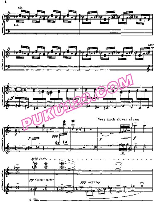 天天钢琴网-免费下载Copland - The Cat and The Mouse - Scherzo Humoristique