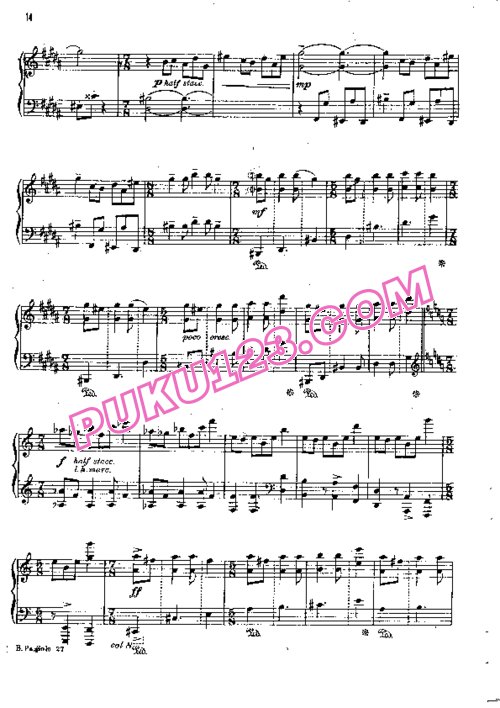 天天钢琴网-免费下载Copland - Piano Sonata