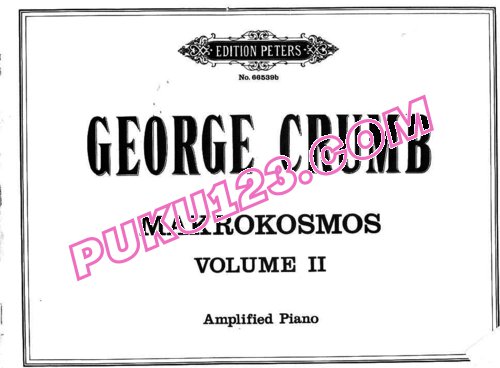 天天钢琴网-免费下载Crumb - Makrokosmos Volume 2