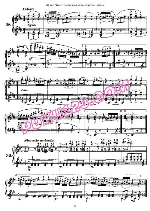 天天钢琴网-免费下载Czerny - 110 Easy and Progressive Exercises Op.453