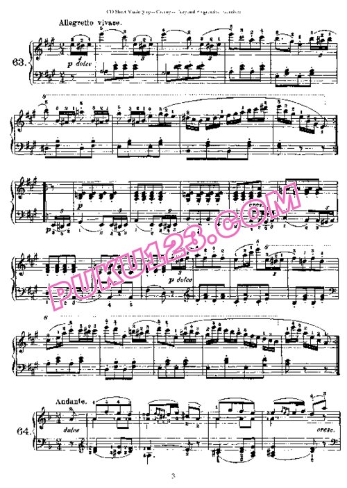 天天钢琴网-免费下载Czerny - 110 Easy and Progressive Exercises Op.453