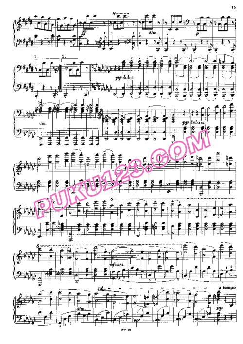 天天钢琴网-免费下载Czerny - Piano Sonata in A flat Major Op.7