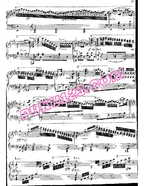 天天钢琴网-免费下载Czerny - Grande Concerto in a Minor Op.214