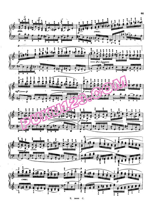天天钢琴网-免费下载Czerny - Toccata in C Op.92