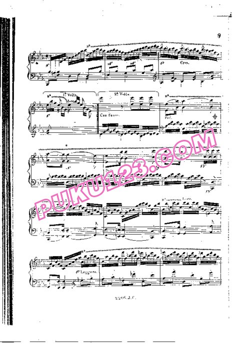 天天钢琴网-免费下载Czerny - Variations Brillantes in E flat Major Op.14