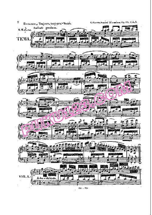 天天钢琴网-免费下载Czerny - Second Decameron Musical Op.175