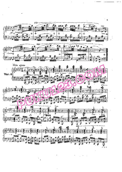 天天钢琴网-免费下载Czerny - Introduction and Variations Brillantes on the Air Alles Liebt Op.428