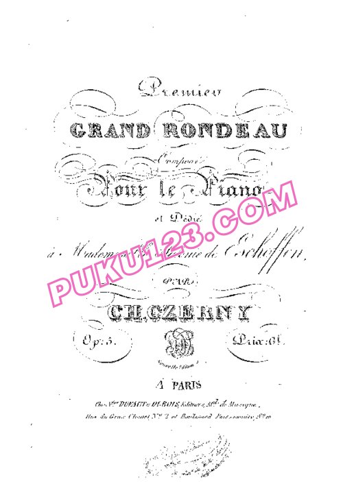 天天钢琴网-免费下载Czerny - Grand Rondeau No.1 Op.5
