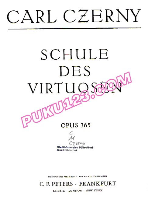 天天钢琴网-免费下载Czerny - Schule des Virtuosen Op.365