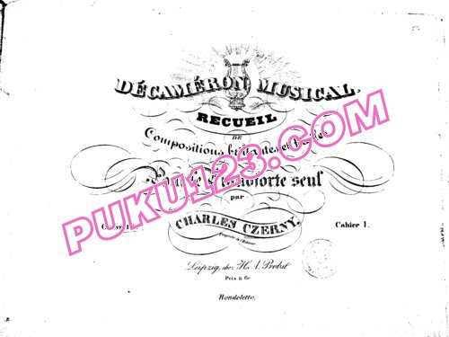 天天钢琴网-免费下载Czerny - First Decameron Musical Op.110