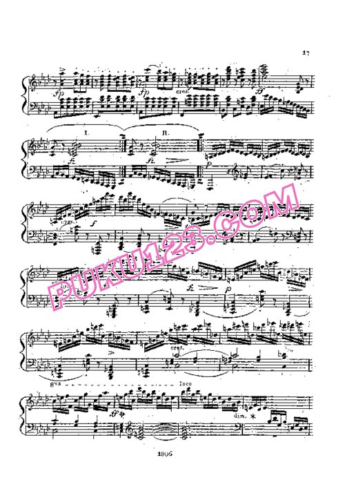 天天钢琴网-免费下载Czerny - Piano Sonata No.3 in f Minor Op.57