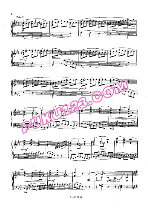 天天钢琴网-免费下载D Indy - Menuet sur le nom d Haydn Op.65