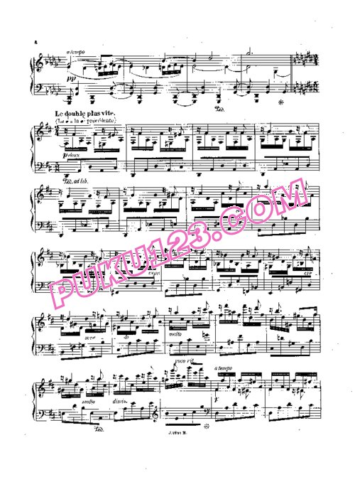 天天钢琴网-免费下载D indy - Nocturne in G-flat Major Op.26