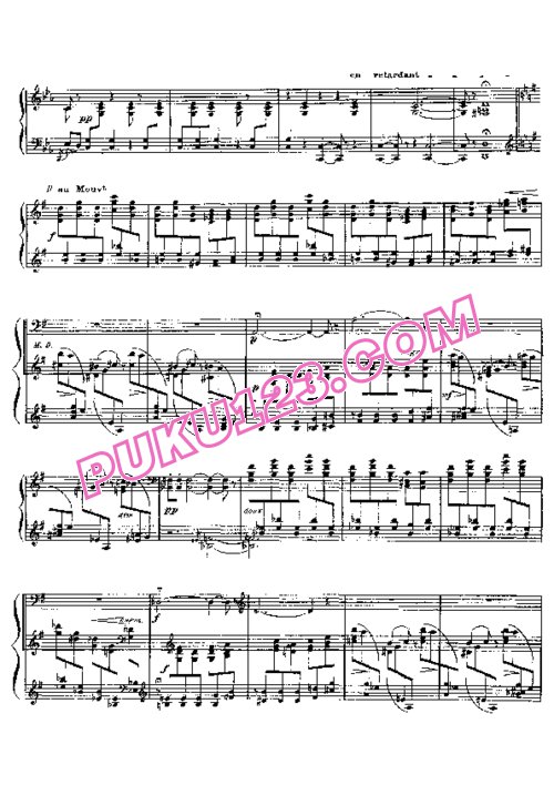 天天钢琴网-免费下载D Indy - Piano Sonata in e Minor Op.63