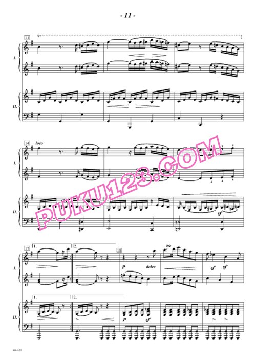 天天钢琴网-免费下载Diabelli - Piano Sonata in D Major For Two Pianos Op.33 双钢琴