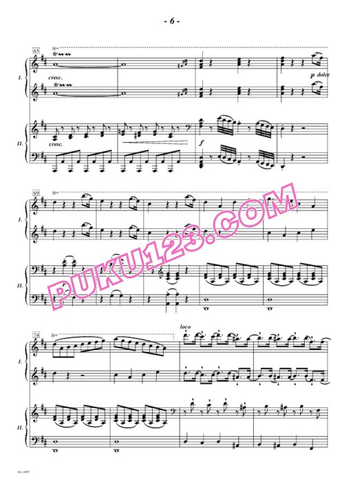 天天钢琴网-免费下载Diabelli - Piano Sonata in D Major For Two Pianos Op.33 双钢琴