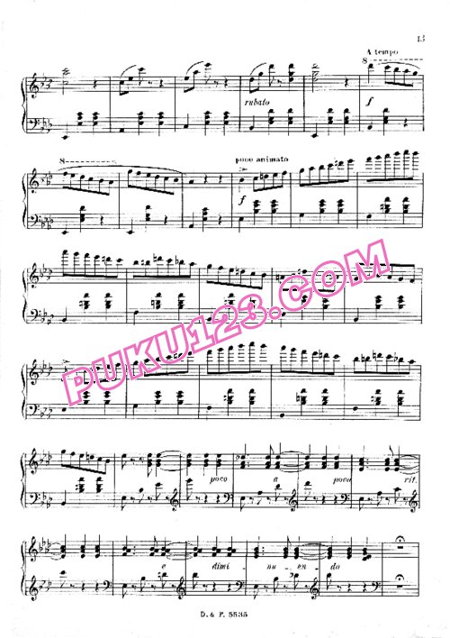天天钢琴网-免费下载Durand - Valse No.2 in A-flat Major Op.86已经整理