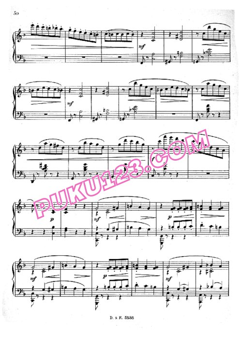 天天钢琴网-免费下载Durand - Valse No.6 in F Major Op.96