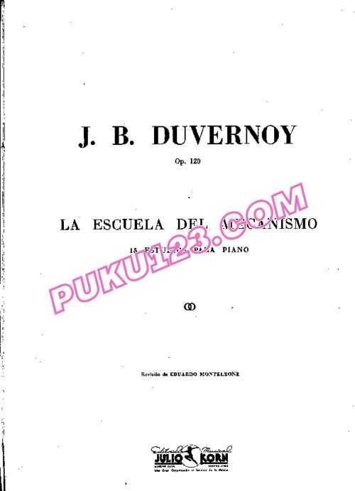 天天钢琴网-免费下载Duvernoy - School of Mechanism Op.120