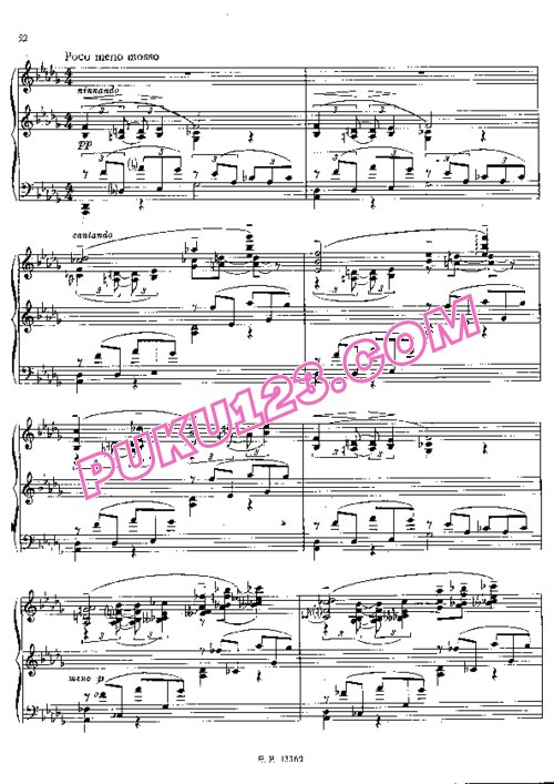 天天钢琴网-免费下载Feinberg - Berceuse Op.19a