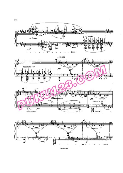 天天钢琴网-免费下载Feinberg - Piano Sonata No.4 Op.6