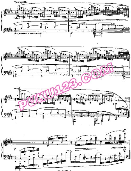 天天钢琴网-免费下载Feinberg - Piano Sonata No.1 Op.1