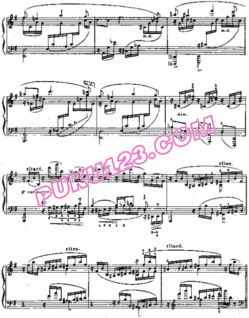 天天钢琴网-免费下载Feinberg - Piano Sonata No.2 Op.2