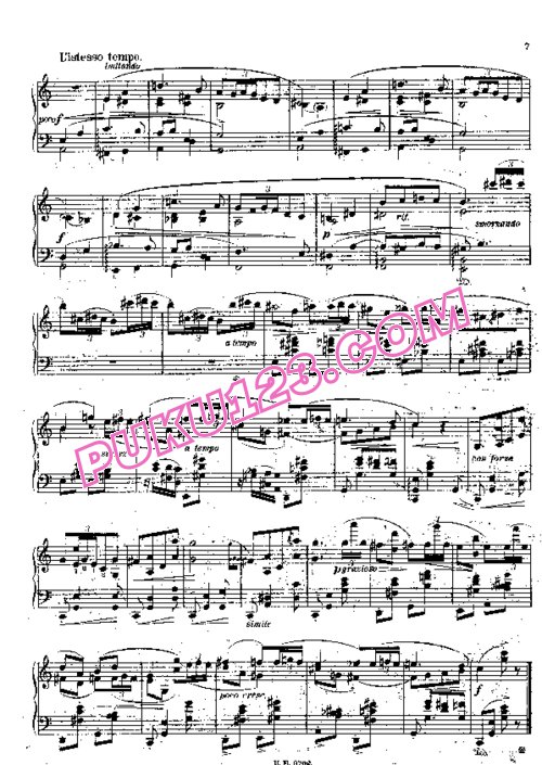 天天钢琴网-免费下载Friedman - Polnische Lyrik Op.53