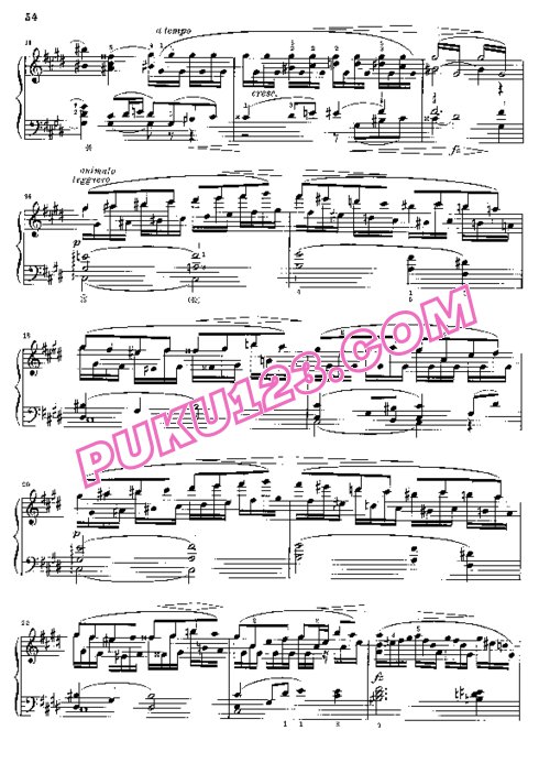 天天钢琴网-免费下载Gade - Neue Aquarelle Op.57