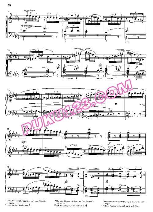 天天钢琴网-免费下载Gade - Neue Aquarelle Op.57