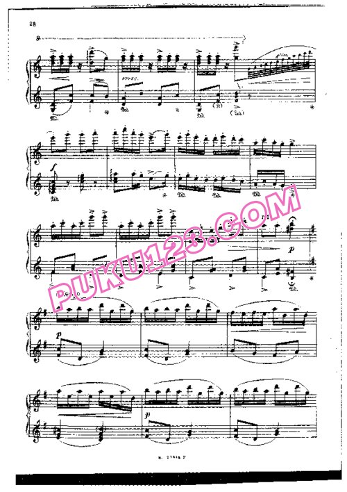 天天钢琴网-免费下载Gliere - The Red Poppy Ballet Suite Op.70 - Solo Piano 芭蕾组曲《红罂粟》钢琴独奏版