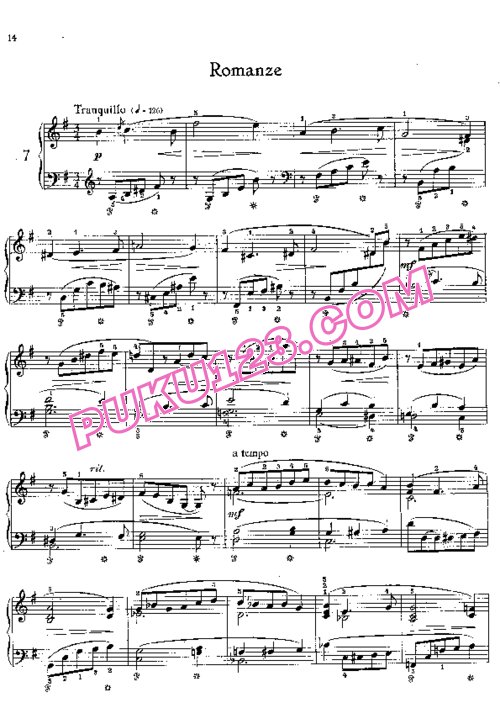 天天钢琴网-免费下载Gliere - Zwolf Kinderstucke Op.31