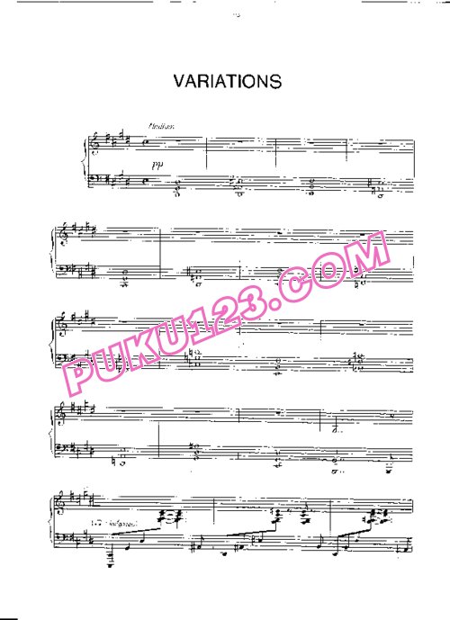 天天钢琴网-免费下载Gulda - Variations