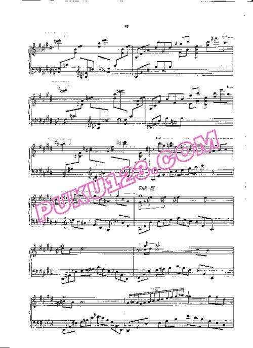 天天钢琴网-免费下载Gulda - Variations