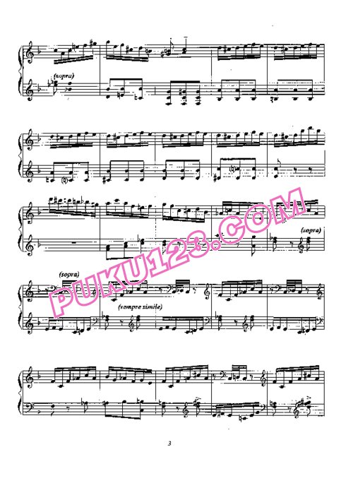 天天钢琴网-免费下载Hamelin - Etude No. 6 (Omaggio a Domenico Scarlatti)