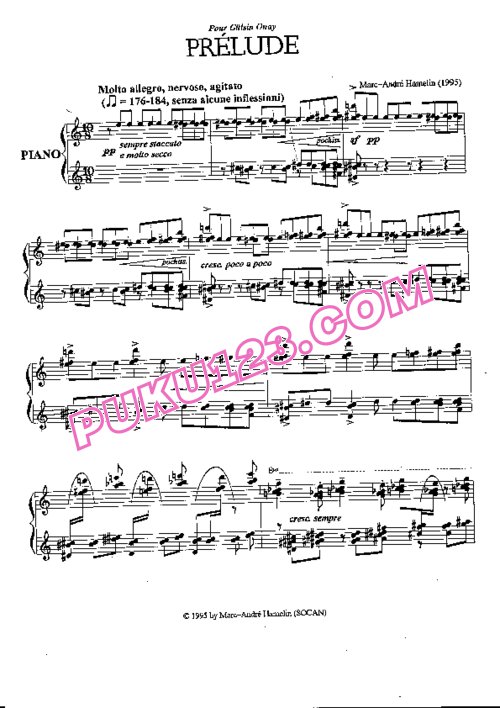 天天钢琴网-免费下载Hamelin - Prélude