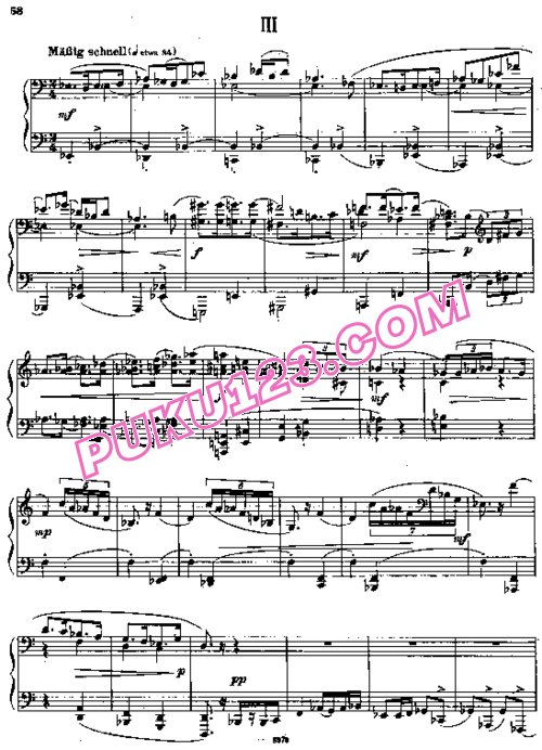 天天钢琴网-免费下载Hindemith.-.Piano-Sonata-No.3