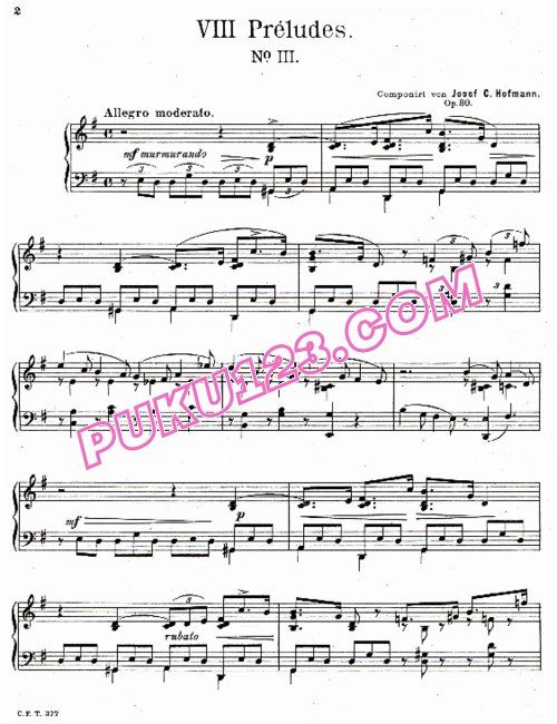 天天钢琴网-免费下载Hofmann - 8 Preludes Op.30