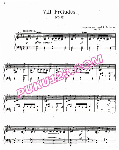 天天钢琴网-免费下载Hofmann - 8 Preludes Op.30