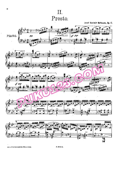 天天钢琴网-免费下载Hofmann - Andante and Presto Op.17
