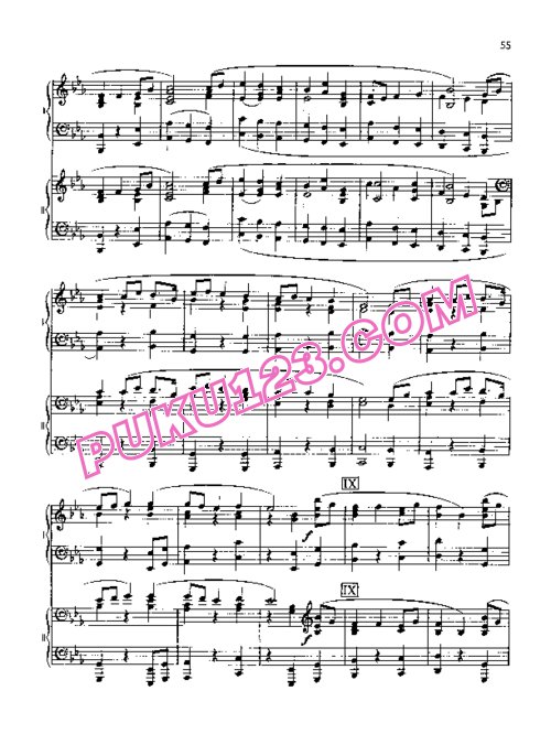 天天钢琴网-免费下载Holst - The Planets Op.32 - 2 Pianos 作曲家改编双钢琴版