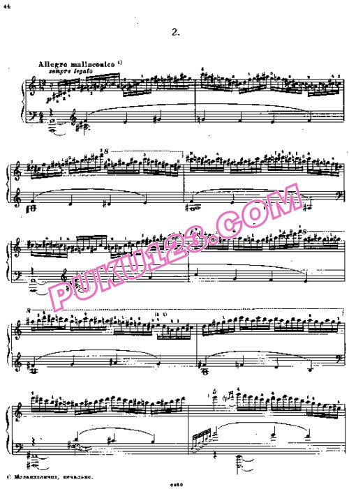 天天钢琴网-免费下载Honegger - Deux Esquisses H.173