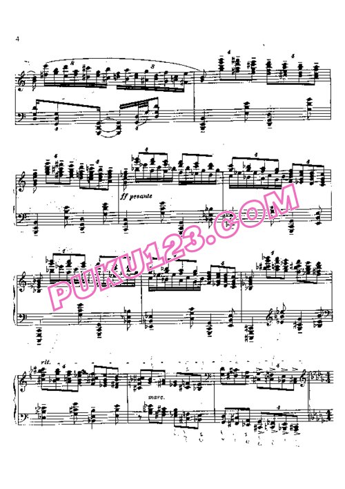 天天钢琴网-免费下载Rachmaninoff - Horowitz - Piano Sonata No.2 in b-flat Minor Op.36 共1首