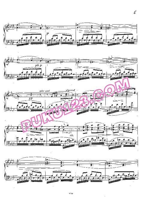 天天钢琴网-免费下载Huber - 3 Melodien Op.21