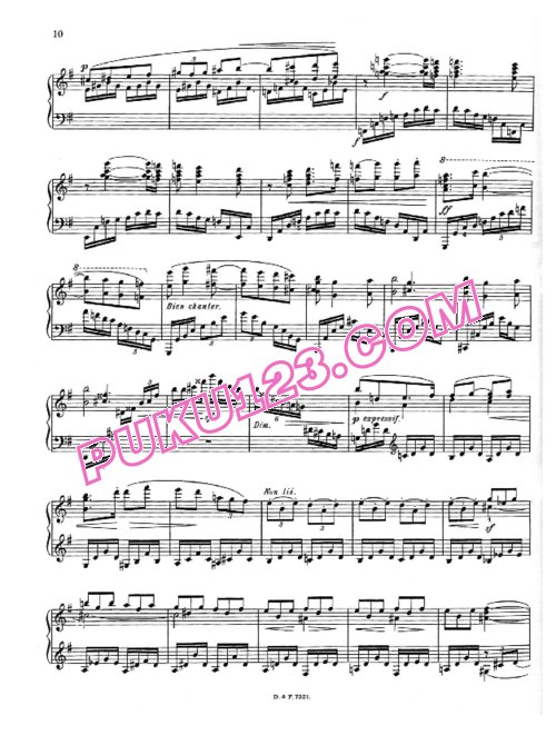 天天钢琴网-免费下载Jongen - Soleil a Midi Op.33 No.2